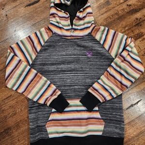 Hooey Multicolor Striped Hoodie